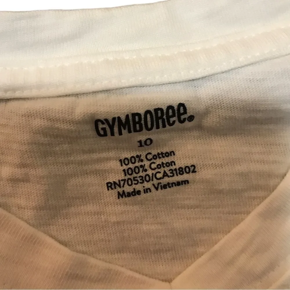 BOYS SIZE 10 WHITE GYMBOREE SHIRT!